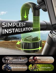Soporte <span class=keywords><strong>para</strong></span> Teléfono de Motocicleta con Operación con una Mano, Estable, <span class=keywords><strong>para</strong></span> Manillar de Bicicleta, <span class=keywords><strong>para</strong></span> iPhone y Samsung, al <span class=keywords><strong>Mejor</strong></span> Precio - Product Image 6