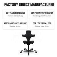 Chaise de bureau ergonomique en alliage d'aluminium, style moderne et minimaliste, pivotante, avec assise ergonomique, hauteur réglable, base coulissante, pour la maison et le bureau