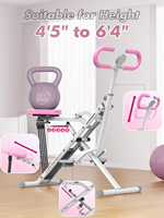 Appareil de fitness cardio en acier pour usage domestique, mini-escaladeur avec entraînement abdominal à roue avant pour un entraînement complet du corps
