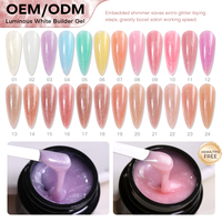Gel Constructeur Blanc Lumineux Sans HEMA ni TPO Certifié CPSR Gel Constructeur OEM Sans Chauffage Gel d'Extension d'Ongles Marque Propre