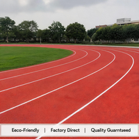 Piste d'athlétisme extérieure en tartan synthétique, homologuée IAAF, qualité export pour les parcs sportifs communautaires du Mexique