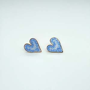 Heart <b>Stud</b> <b>Earrings</b> 316L Stainless Steel PVD Gold Plating Sustainable Fashion Jewelry - Product Image 1