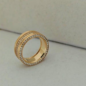 Classic Custom Luxury Women's <b>Rings</b> Trendy Anniversary Gift <b>Open</b> Design 14k/18k Gold Lab Grown Diamond Brilliant Cut Color D - Product Image 1