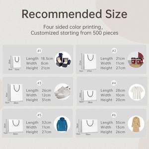 Sac cadeau en papier kraft imprimé UV personnalisé, de luxe classique, directement de l'usine, avec poignée en corde de coton, recyclable et réutilisable pour - Product Image 4