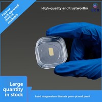 Substrat piézoélectrique monocristallin PMN-PT (Niobium-Magnésium-Titanate-Plomb) 10*5*0.5 fabriqué en Chine pour sondes d'échographie médicale