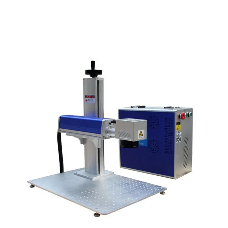 20W 30W 50W 60W 70W 100W 200W Split Draagbare Fiber Laser Markering Machines Voor Metalen Bladwijzer