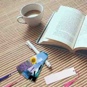 ที่คั่นหนังสือโลหะแบบขายส่ง พิมพ์โลโก้ตามสั่ง จำนวนมาก สำหรับโปรโมชั่น - Product Image 2