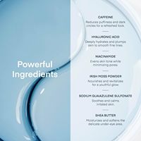 Masques pour les yeux hydratants et éclaircissants contre les cernes et les poches, à la caféine, à l'acide hyaluronique, aux peptides et au collagène, patchs pour le contour des yeux