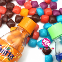 Grosir rasa buah manis Soda Cola bentuk botol Mini permen karet permen karet warna-warni kubus permen karet