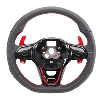 Volant en fibre de carbone personnalisé pour Volkswagen VW Golf 4 5 6 6r 7 7r 7.5 8 MK4 5 8 7 7.5 6 5 GTI GTD Polo Scirocco R