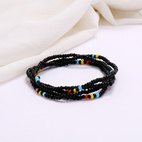 Vente en gros 80cm 63 styles perles de taille africaines chaîne de ventre bijoux de corps Style Boho élastique perles de rocaille colorées chaîne de taille