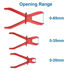 Grand Exhibition Plastic Oil Pipe Disconnect <b>Pliers</b> <b>Set</b> 3pcs For Automotive Repair - Product Image 3