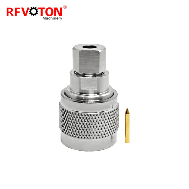High Frequency 18G N Male RF Connector Matched and Installed With 3507 Coaxial Cable