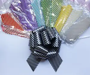 6 Inch Pull String Ribbon Bow PP Pull Bows Plastic Ribbon For Packing Gift Wedding