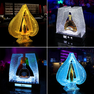 Ace Of Spades Plastic Wine Cooler With Led <b>Light</b> For Party Bar Ktv Use - Product Image 4