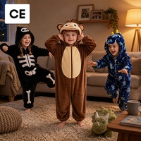 Combinaison de nuit pour bébé Michley 100% flanelle, motif animal, hiver, chaude, unisexe, 4-12 ans, costume pour enfant avec certification CE, vente en gros en usine