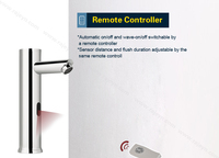 Robinet à capteur sans contact en laiton, robinet d'évier à induction, robinet intelligent IR mains libres, monotrou électrique en chrome