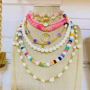 Verano playa estrella de mar Concha pequeña ballena cangrejo colgante collar con circón Crysta collar joyería para mujer - Product Image 5