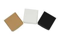 Emballage cadeau 2.6*2.6*1.2 pouces boîtes en papier kraft pliables petites boîtes cadeaux en carton pour emballer un cadeau d'expédition