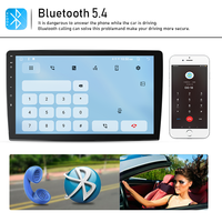 Estéreo de coche portátil de 9 pulgadas con GPS reproductor Multimedia de navegación T100 A100 CPU de 4 núcleos Radio FM IC8035 YD7388 amplificador IC Coche