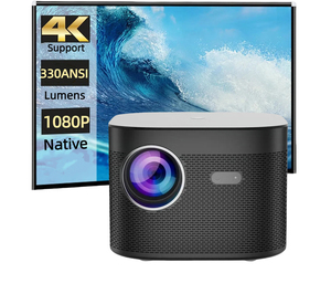 Kingsway K9 330ANSI cao lumens Android Mini chiếu Full HD 1080P 4K Video hỗ trợ 2 + 16GB thông minh tự động tập trung Máy chiếu Video - Product Image 2