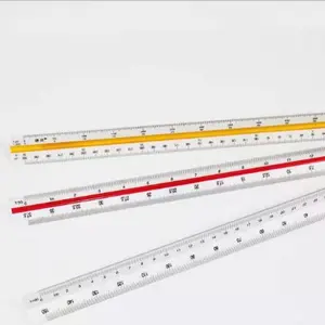 Fabrikant Verkoop Heerser Driehoekige Schaal Multifunctionele Heerser Plastic Driehoek 30Cm Heerser