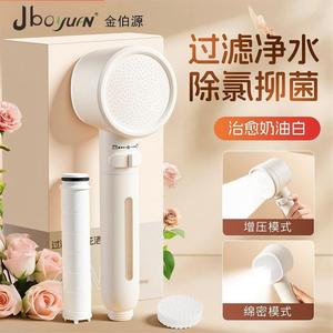Jboyuan <b>Shower</b> Head 1-Stage Filter Chlorine Removal Skin Care <b>Portable</b> Handheld Spray Rain Boost Mode - Product Image 1