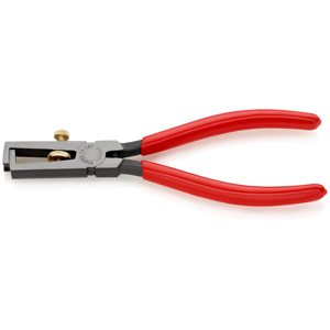 Alicates pelacables de 160 mm con resorte de apertura universal recubierto de resina sintética negra - Product Image 1