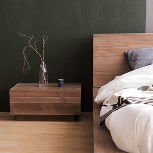 Imported Teak Solid Wood <b>Bedside</b> Table <b>Storage</b> Cabinet Bedroom Minimalist Modern Home Furniture Chongqing Origin Model YJ - Product Image 1