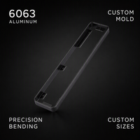 Boîtier de cadre en aluminium extrudé 6063 personnalisé pour serrure de porte intelligente à empreinte digitale, coque OEM