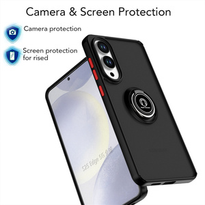 Funda Protectora para Teléfono con Soporte Giratorio de Metal Translúcido para <span class=keywords><strong>Tecno</strong></span> Spark 40 Pro 40C/Camon 30 Pro/<span class=keywords><strong>Pova</strong></span> 7 6 Pro/Pop 10, Cubierta Magnética - Product Image 5