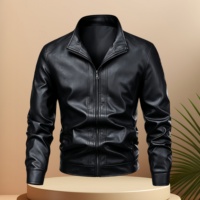 Veste Homme – Nouvelle Collection Décontractée Rétro en PU, Style Motard Tendance avec Fermeture Éclair Respirante – Vente en Gros Usine