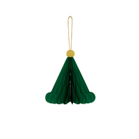 Chapeau de Père Noël en papier nid d'abeille 3D, décorations suspendues de Noël, écologiques et réutilisables pour l'arbre de Noël, la maison, les fêtes, les boîtes cadeaux
