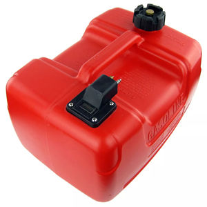 Réservoir de carburant pour moteur hors-bord en HDPE durable de 12 L avec bouchon ventilé étanche certifié pour les petits bateaux - Product Image 1