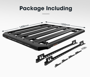 SAN HIMA Universal Cargo Carrier Plate-forme Toit Porte-Bagages dans Construit 28 ''Barre Lumineuse LED pour ISUZU D-MAX 2015 + - Product Image 6