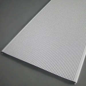 Panel de techo falso impermeable perforado de aluminio Techo de decoración interior