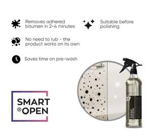 Limpiador Delicado Eliminador de Betún SMART CLEAN EXCESS 07 Eliminador de Contaminantes SMART METAL COLOR 07 Lavado de Autos Botella de 500 ml - Product Image 5