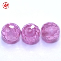 Perles de zircone cubique multicolores de forme ronde facettée en gros de Redleaf Jewelry