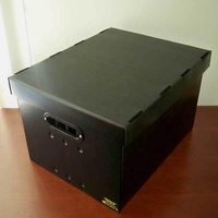 Boîte de récipient en plastique coroplast ondulé PP emballage recyclé boîte Corflute antistatique boîtes à outils ESD pliables