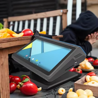 POS-терминал 10-дюймовый моноблок с Android, LCD-экраном, 2/4 ГБ ОЗУ, термопринтером 58 мм, считывателем смарт-карт и NFC