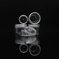 Pot en plastique PS rond petit format pour fard à paupières, 20g, 30g, 25g, 2.5g, 10g, 15g, 3g, 5g, 2.5ml, 3ml, pots de 3 grammes, pot en plastique pour poudre de 3 grammes