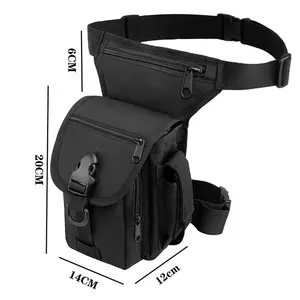 Impressão personalizada Logotipo Privado Água Prova Coxa Cintura Bag Rider Motorbike Side Leg Bag