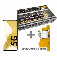 Boîtier de gestion unifiée et de contrôle synchronisé pour cartes mères de téléphones mobiles Android agricoles S22, S23, S21, S20+ avec fonction OTG et mémoire personnalisée