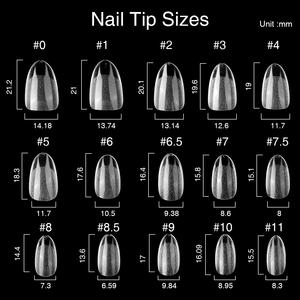 Puntas de <span class=keywords><strong>Uñas</strong></span> de Gel Suave <span class=keywords><strong>Cortas</strong></span> y Transparentes Naturales Nuevas de 2025, Logotipo Personalizado, Forma de Almendra Semi <span class=keywords><strong>Mate</strong></span>, Puntas de <span class=keywords><strong>Uñas</strong></span> Acrílicas al por Mayor - Product Image 6