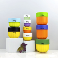 Pots en plastique de luxe à double couche PP de qualité alimentaire pour les soins de la peau, lotion pour les cheveux, nettoyant pour le corps et produits cosmétiques avec bouchon à vis
