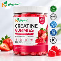 Gommes de créatine monohydrate pour un soutien énergétique et la construction musculaire, forme et saveur personnalisées, 60 unités pour adultes, OEM HALAL
