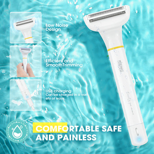 Épilateur électrique pour femme DSP 3 en 1, rasoir, tondeuse et trimmer pour le corps, utilisation humide et sèche, recharge USB - Product Image 1