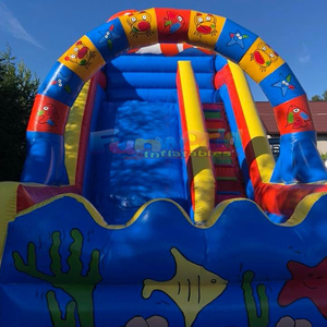 Castillo inflable con tobogán para fiestas infantiles, diseño de pez payaso, para fiestas al aire libre. - Product Image 5