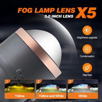 Lentille de projecteur Bi-LED 110W 3,0 pouces de bonne qualité, ampoules H4 pour voiture, lentilles LED tricolores, phares antibrouillard, nouveaux accessoires automobiles