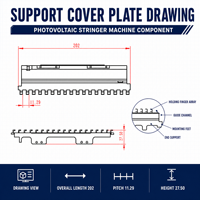 Plaque de couverture de levage pour connecteurs PV 050E/050K, composants PV pour machine de soudage en série de cellules solaires